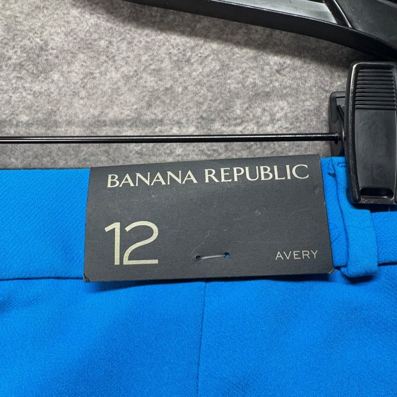 Banana Republic Avery Pants Women's Size 12 Cerulean Blue Straight Leg Career - Picture 6 of 16